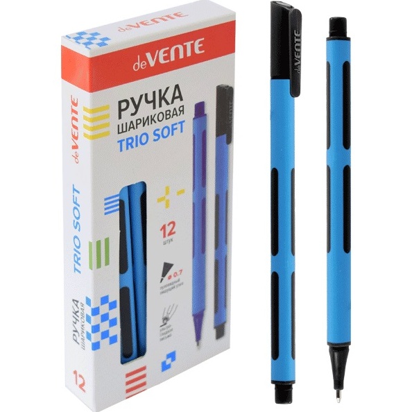 Ручка шариковая 'deVENTE. Trio Soft' d=0,7 мм, ультра гладкое письмо, 5073120
