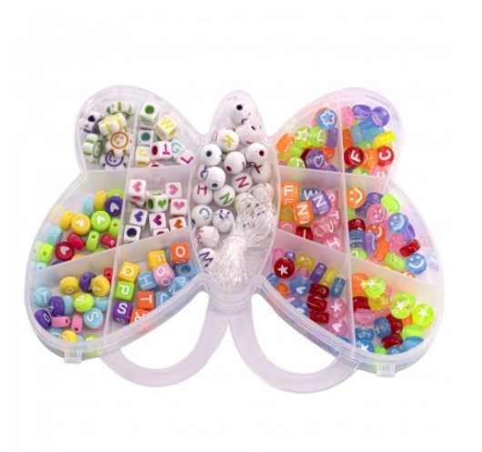 Набор для создания украшений-бусины Alingar, 140х110х20 мм, Бабочка мини, 13 видов,  AL11571