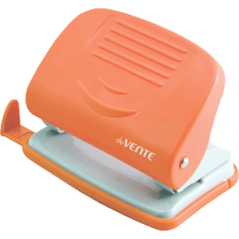 Дырокол 'deVENTE.Neon' (20 листов), неоновый оранжевый, 4020330