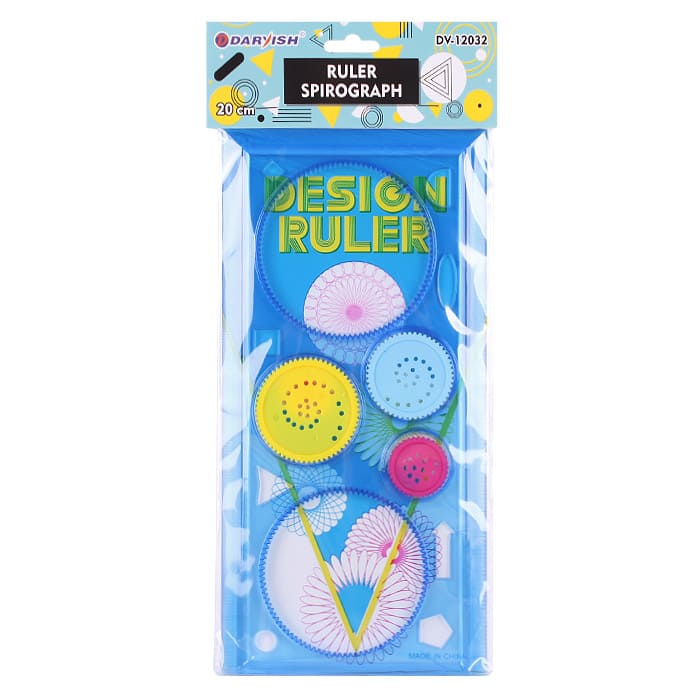 Линейка-спирограф Darvish 20 см, DV-12032, AR-3085