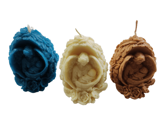 Свеча декоративная 'Дева' 1 шт цвет ассорти 0927