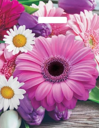 Пакет с вырубной ручкой 31х40см (х50) (Ароматная палитра), глянцевый, ВУР58085