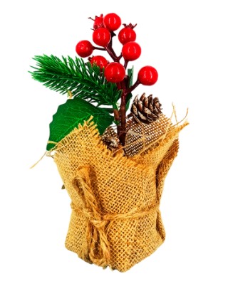 ДЕКОРАТИВНОЕ УКРАШЕНИЕ, ЦВЕТОК, DARLENS «ЦВЕТОК В ГОРШКЕ», 18 СМ, DL-DRL07794