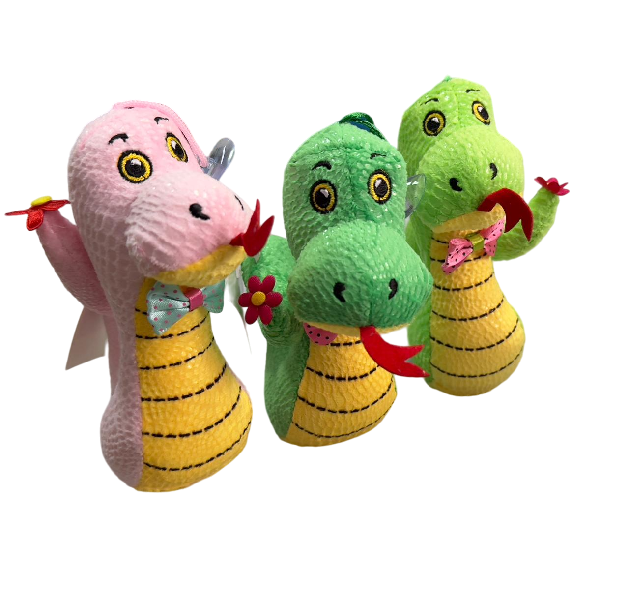 Мягкая игрушка на липучке, 'Змея', L-12-17 см