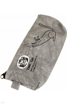 Пенал-косметичка FUNNY CATS S, 20,5х8,5 см, на молнии, лавсан, 3 цвета, М-9456