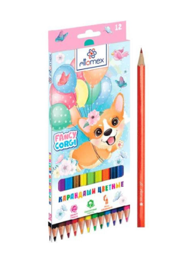 Карандаши цветные deVENTE. Jumbo ART 12 цветов, диаметр корпуса 10 мм, диаметр грифеля 4 мм, 5022220