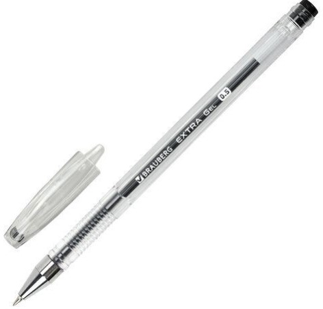 Ручка гелевая 'BRAUBERG.EXTRA', 0,5 мм , цвет черный, 143900