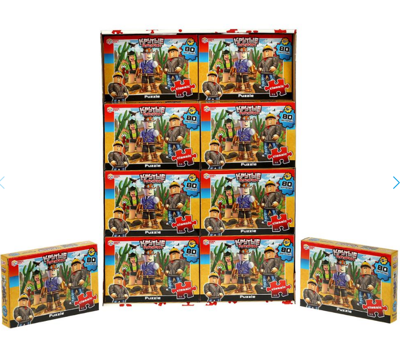 Крутые робокопы. Пазл классический в коробке. 80 деталей, 340465