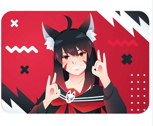 Настольное покрытие для лепки 'ДЕВОЧКА-ЛИСА', НПД-11