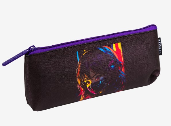 Пенал 'deVENTE. Future Girl' 21x8x3,5 см, треугольный для 45 предметов, 7026511