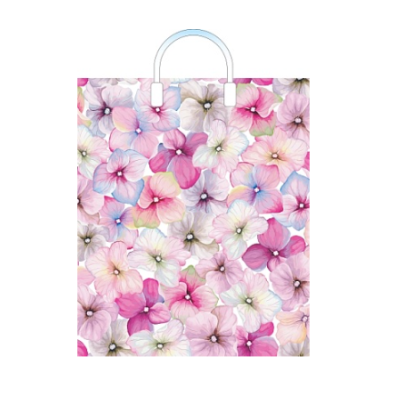 Пакет ПЭ с пластмассовыми ручками 38х45+3см (90) (Комплимент), ПЛР52695