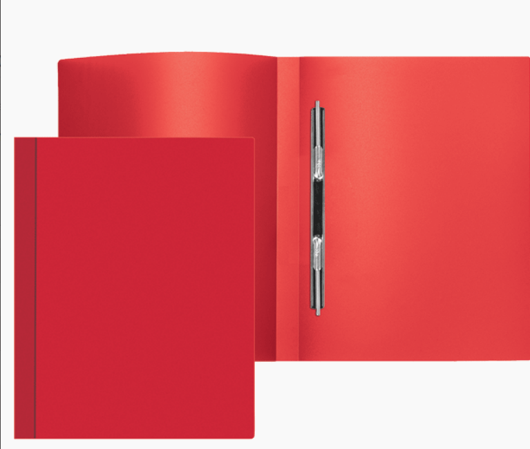 Папка с пружинным скоросшивателем A4 красный, Attomex, 3111400