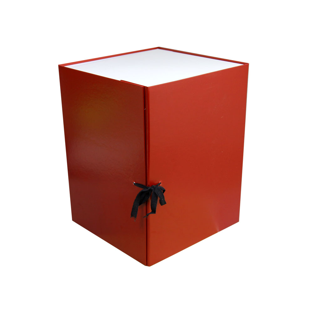 Архивный короб бумвинил А4 складывающийся 250 мм (бордовый) КСБ4250-209