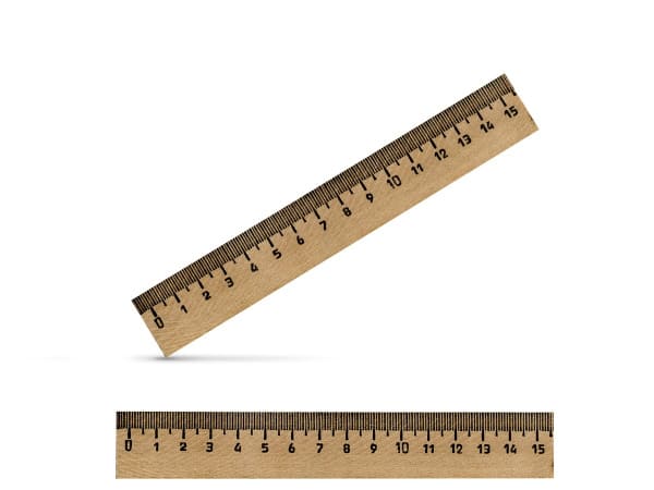 Линейка деревянная 15 см, ЛМП-150