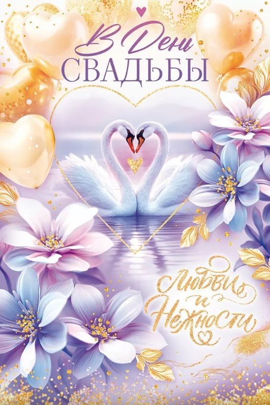 Открытка В День Свадьбы, 9.0001046