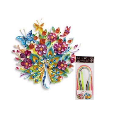 Бумага для квилинга, 390х5 мм, 170 л, 20 цв.+инстр, 4315 