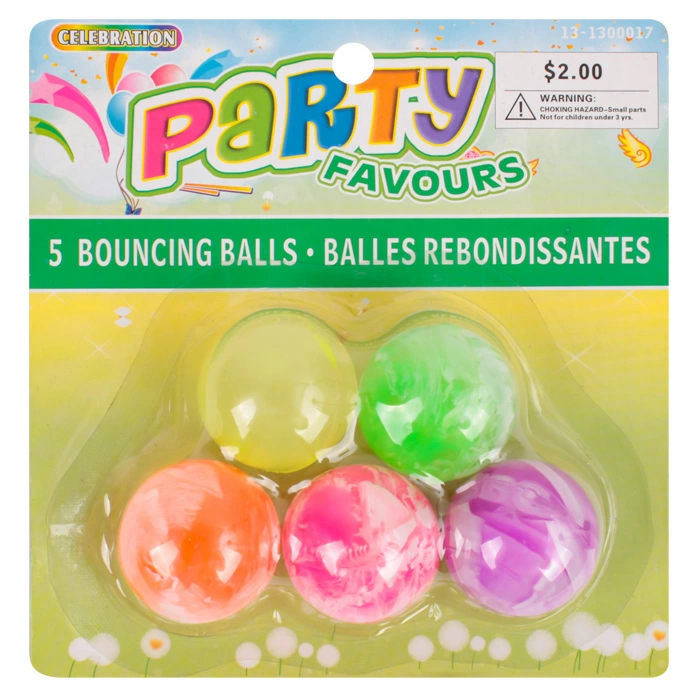 Мяч 'Попрыгунчик' мрамор в наборе 5 шт, SR-S-362