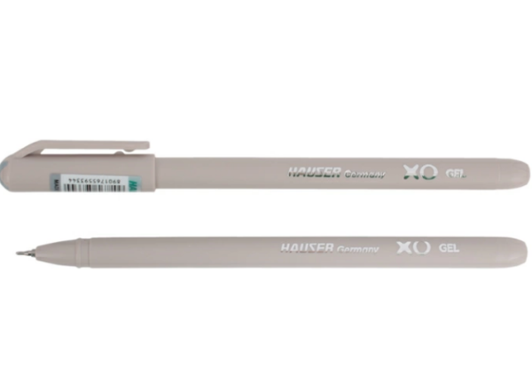 Ручка гелевая черная XO корпус матовый, ассорти HAUSER, H6217G