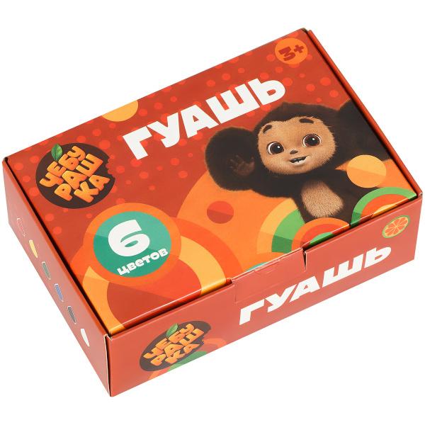 Гуашь Мульти-Пульти, 'Чебурашка', 06 цветов, 17,5 мл, ГКЧБ_53007