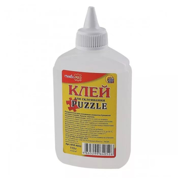 Клей для пазлов Рыжий кот, с дозатором, 115 гр., КПЛ-4052