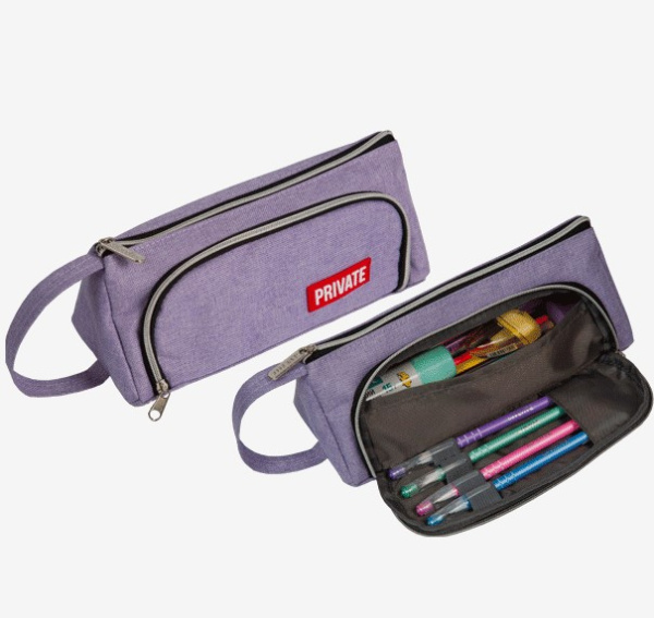 Пенал 'deVENTE. Private' 21x8,5x8,5 см, треугольный для 70 предметов, 7026327