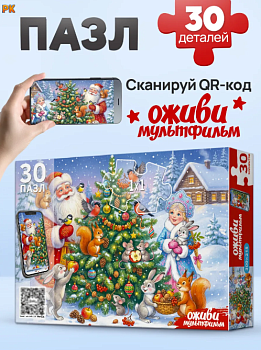 МAXI-ПАЗЛЫ 30 элементов. ДЕД МОРОЗ И СНЕГУРОЧКА 