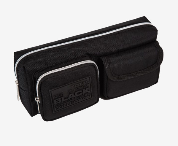 Пенал 'deVENTE. TOTAL BLACK' 21x8,5x6 см, прямоугольный для 50 предметов, 7029423